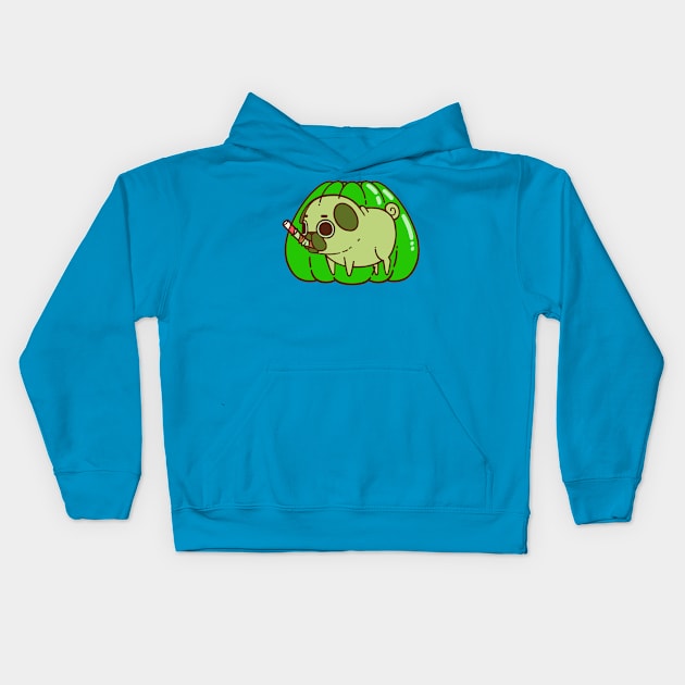 Jello Puglie Kids Hoodie by Puglie Pug 